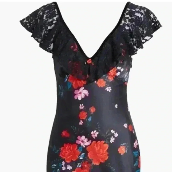 COPY - NWT FREE PEOPLE WARM HEARTS LACE & SATIN MAXI DRESS IN SIZE XS - Picture 7 of 11